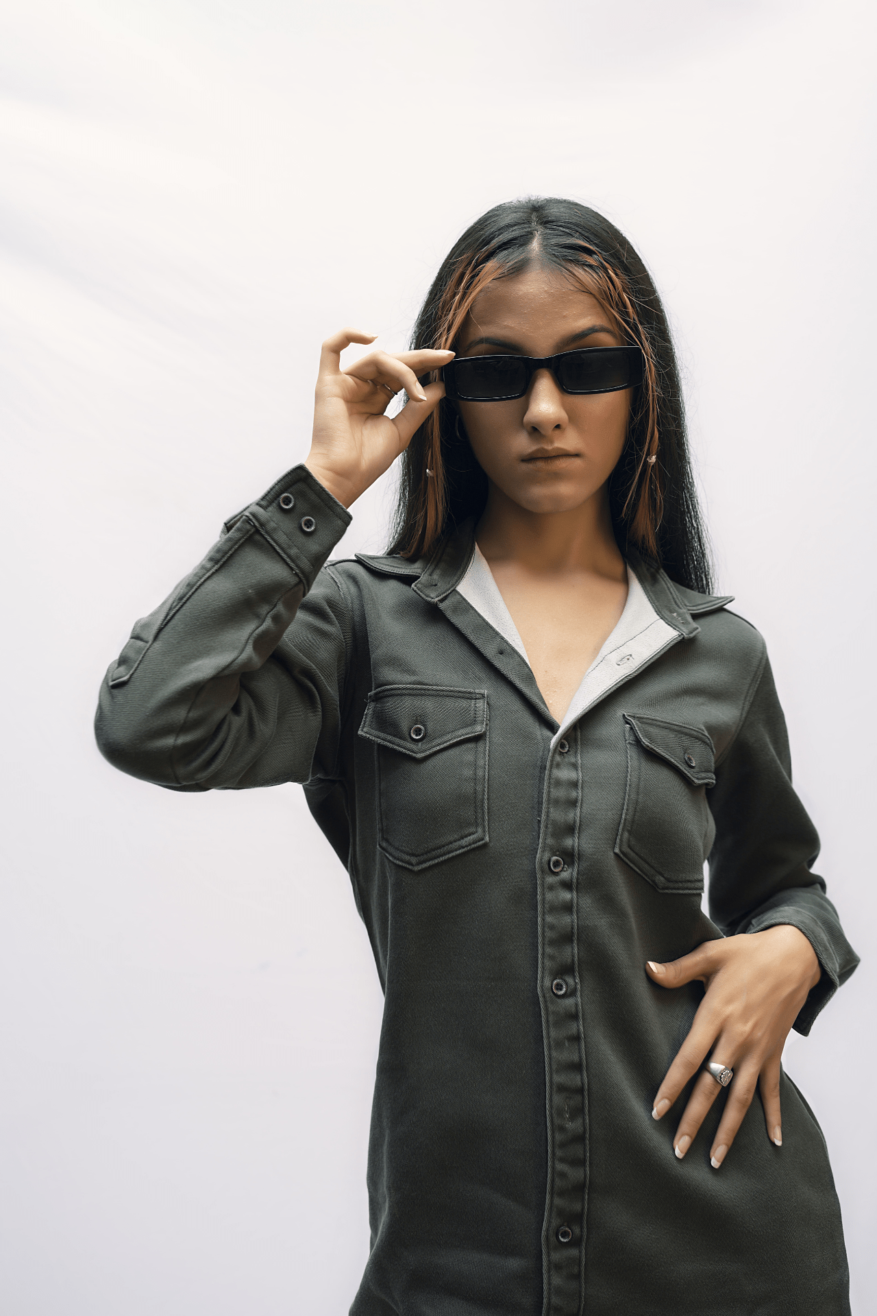 Freda Denim Shirt Dress