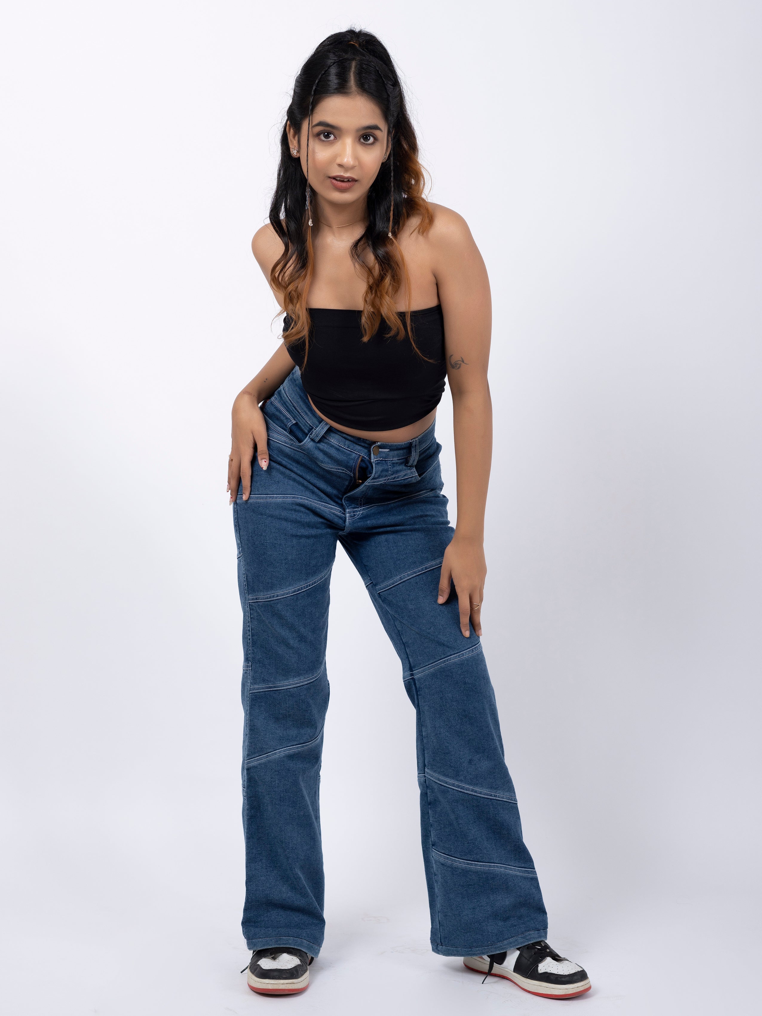 Wave Denim Pants